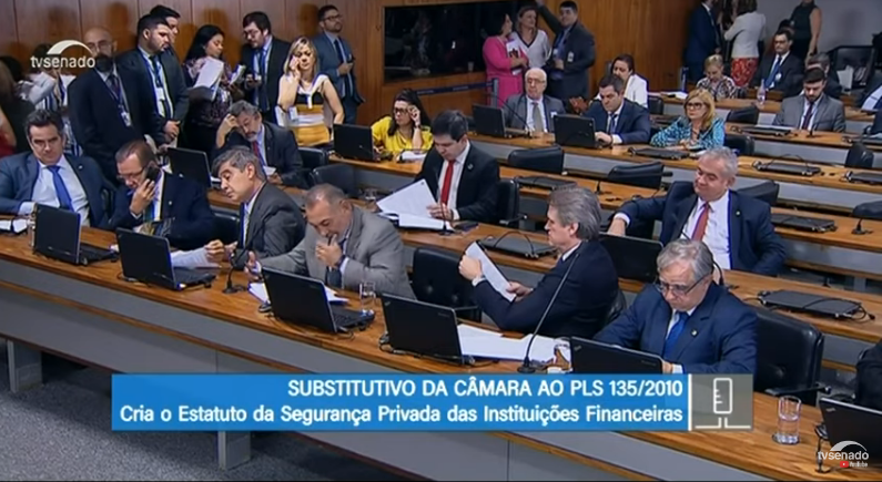 Sessão de votação no Senado Federal